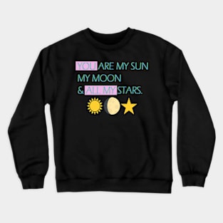 Sun moon and stars Crewneck Sweatshirt